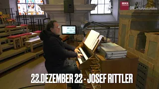 Josef Rittler an der Orgel für den Adventkalender