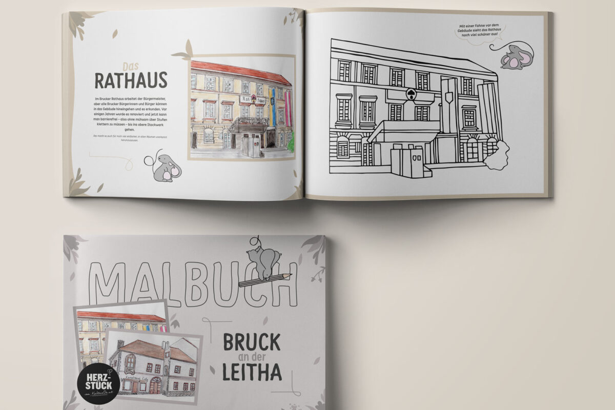Entdecke die Magie von Bruck an der Leitha: Unser exklusives Malbuch jetzt erhältlich!