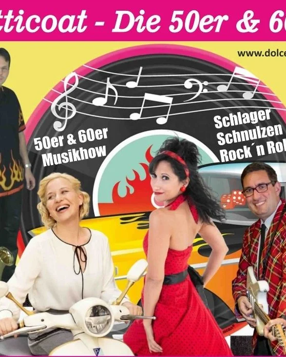 “PETTICOAT – die 50er & 60er. Schlager, Schnulzen, Rock’n Roll.”