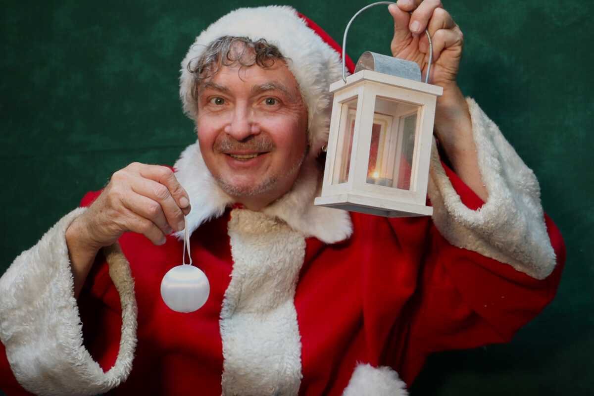 Santa Claus kommt spät nach Haus