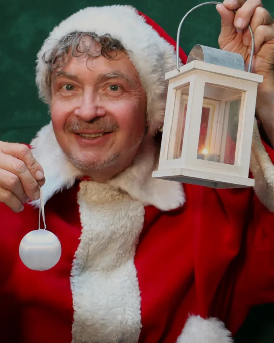 Santa Claus kommt spät nach Haus