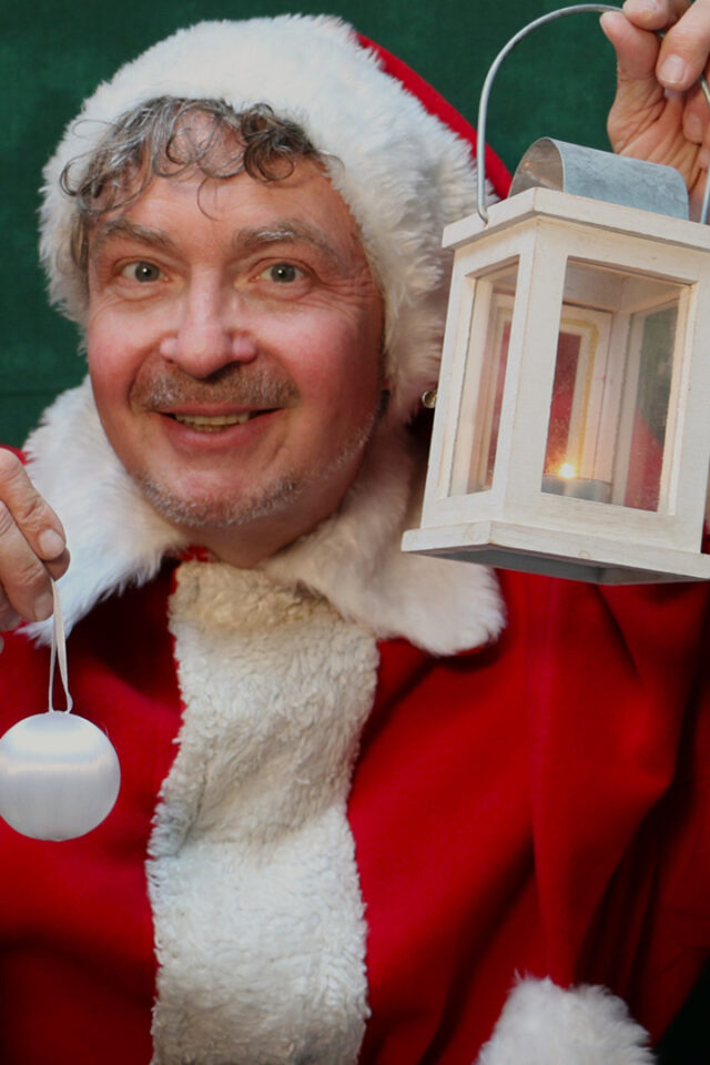Santa Claus kommt spät nach Haus